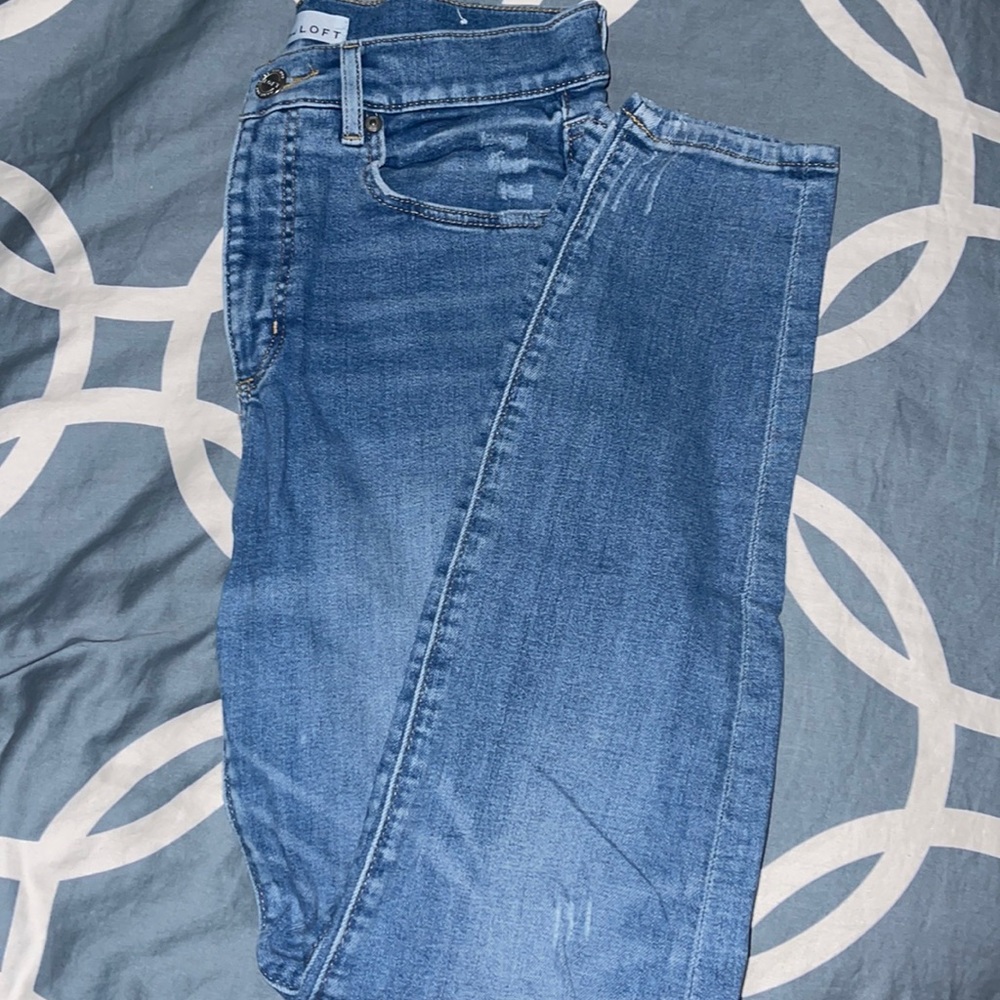 Loft Skinny Ankle Denim Jeans